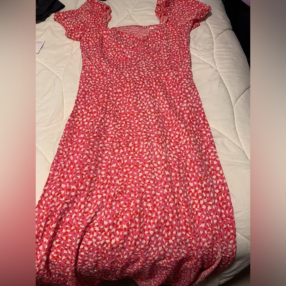 SHEIN New Puff Sleeve Maxi Dress L
